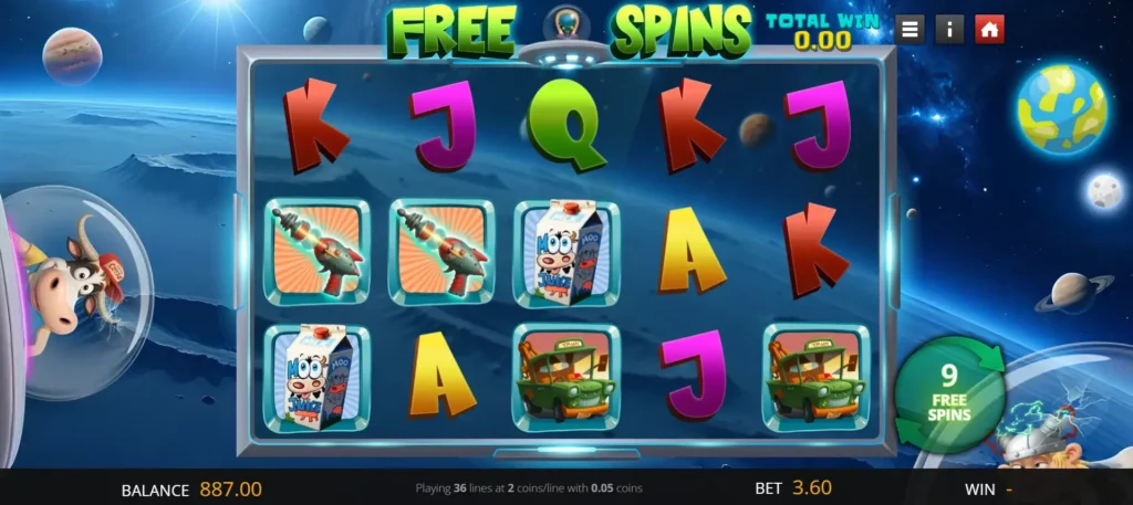 Moo-niversal Mayhem Screenshot of Free Spins